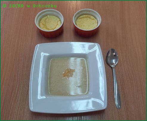 Zupa serowa i suflety serowe