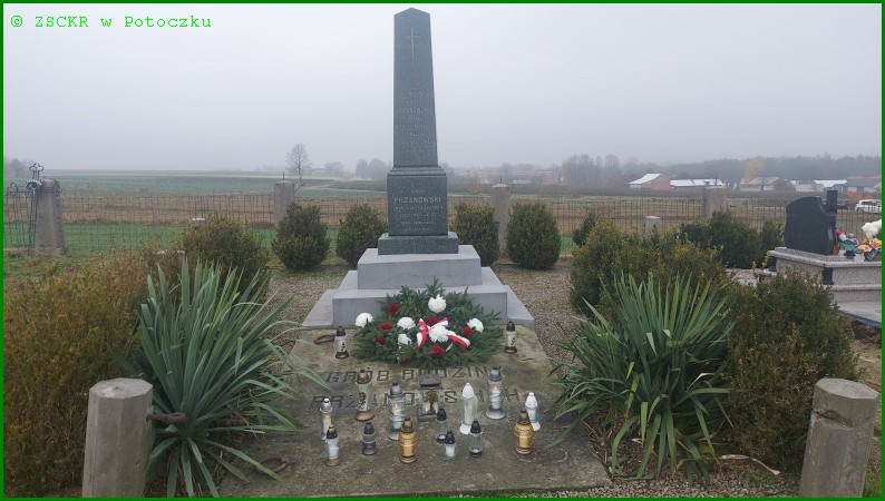 Grób rodziny Przanowskich na cmentarzu parafialnym w Potoku Wielkim.