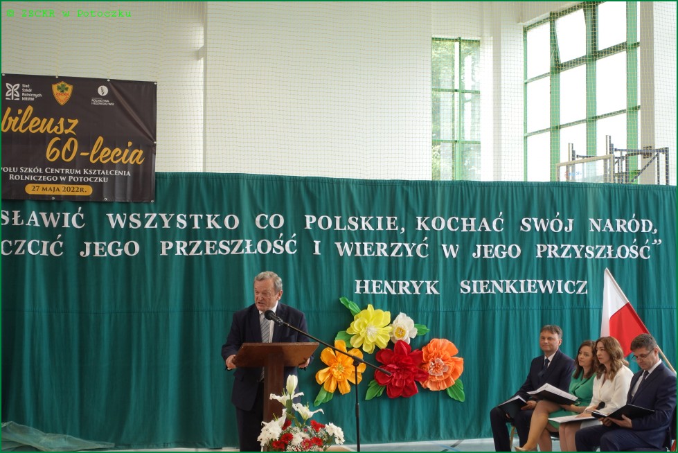 Przemawia Józef Zając Senator RP, Prorektor ds. Rozwoju prof. PANS w Chełmie