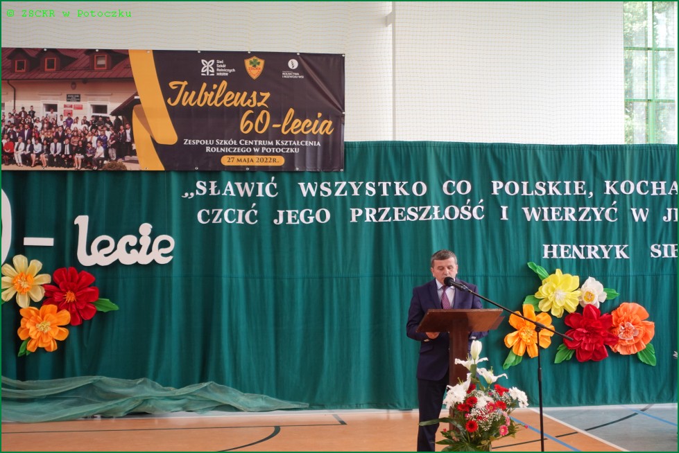 Przewodniczący Komitetu Honorowego Obchodów Jubileuszu, Radny powiatu Janowskiego Pan Stanisław Mazur.